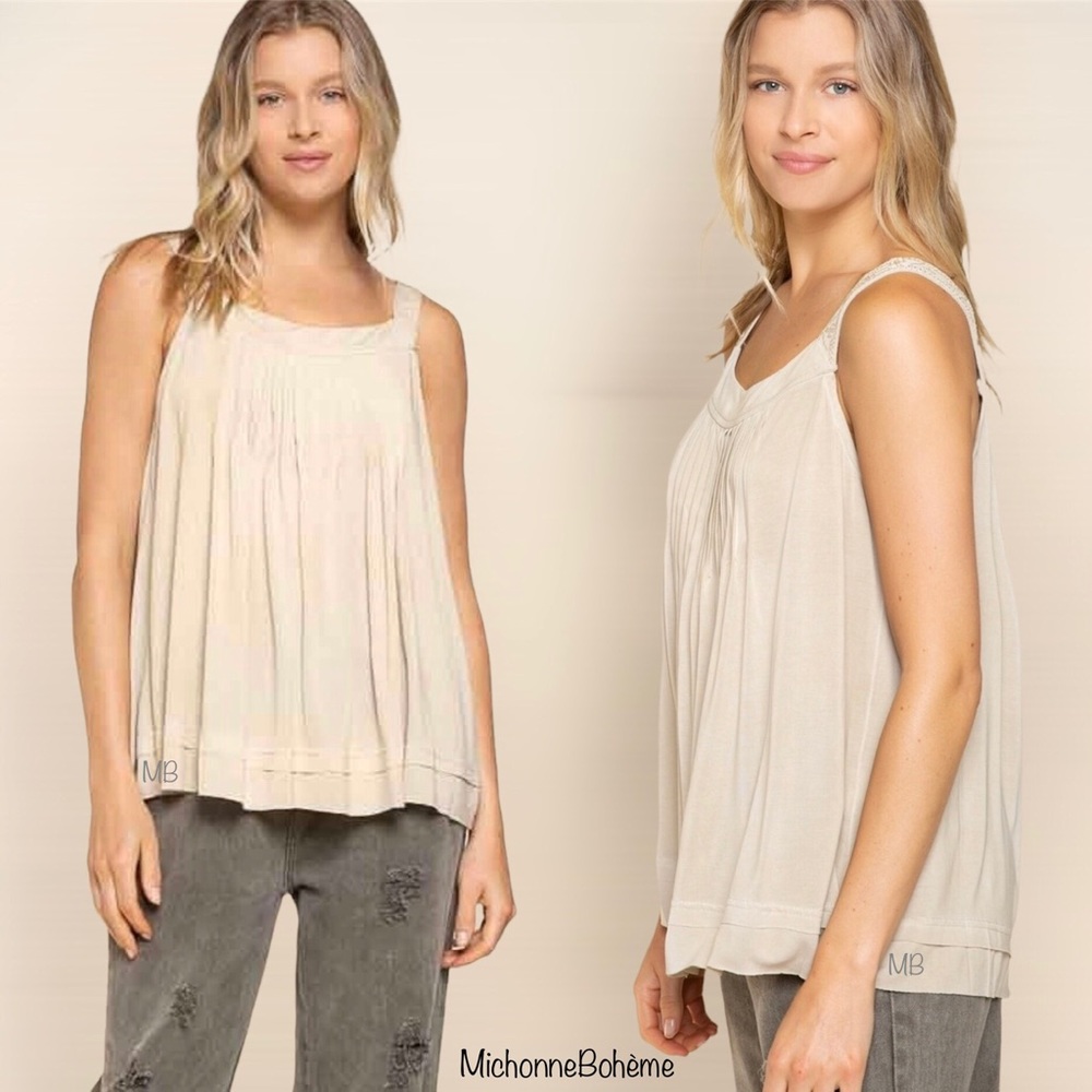 Sleeveless Embroidered Tunic Tank Top - Picture 2 of 6